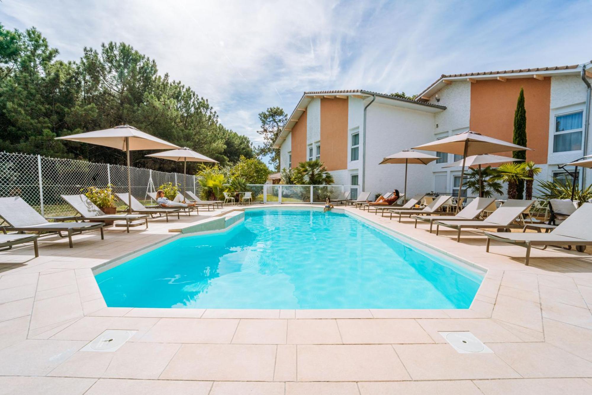 Hotel Restaurant La Forestiere Biscarrosse-Plage Buitenkant foto