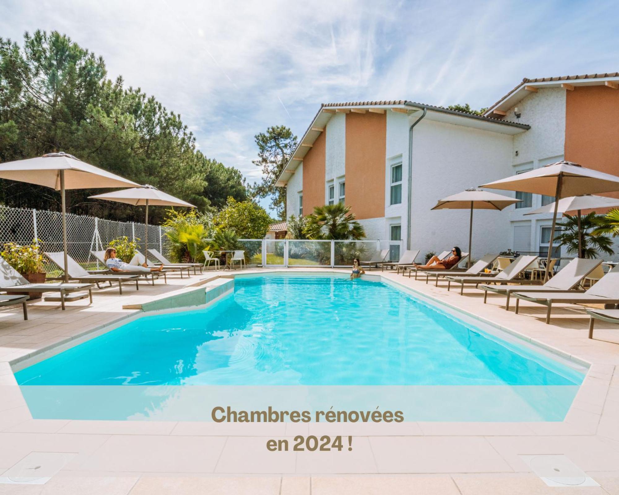 Hotel Restaurant La Forestiere Biscarrosse-Plage Buitenkant foto